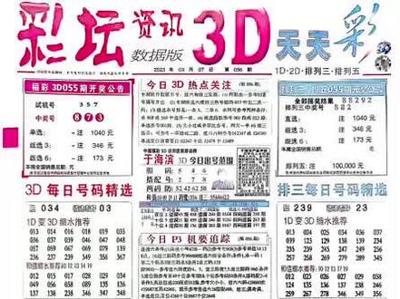 今晚福彩3d布衣电子晚报图，揭秘彩票背后的数字游戏与理性态度