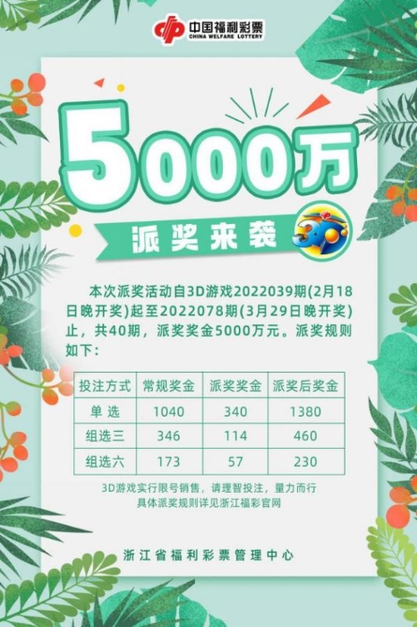 2046年福彩3D最新派奖活动计划，惊喜连连，共迎新春